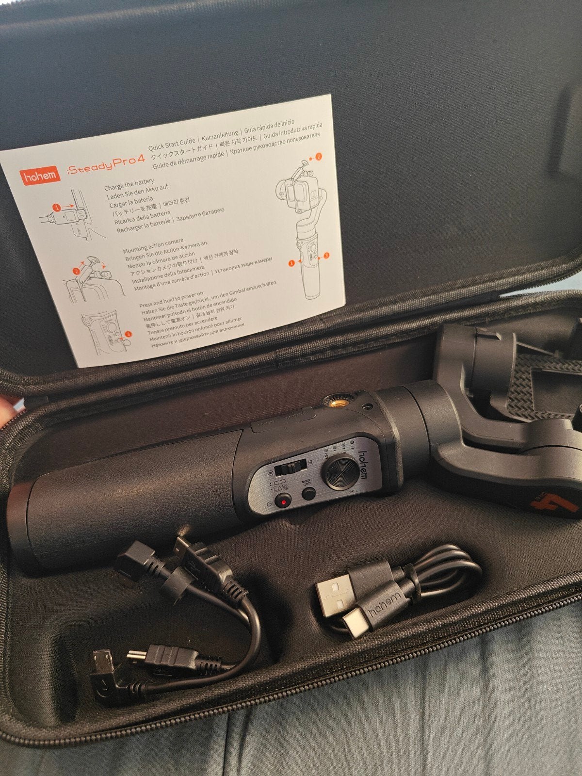 Hohem iSteady Pro 4 Gimbal voor actiecamera's, Audio, Tv en Foto, Videocamera's Digitaal, Overige merken, Overige typen, Overige soorten