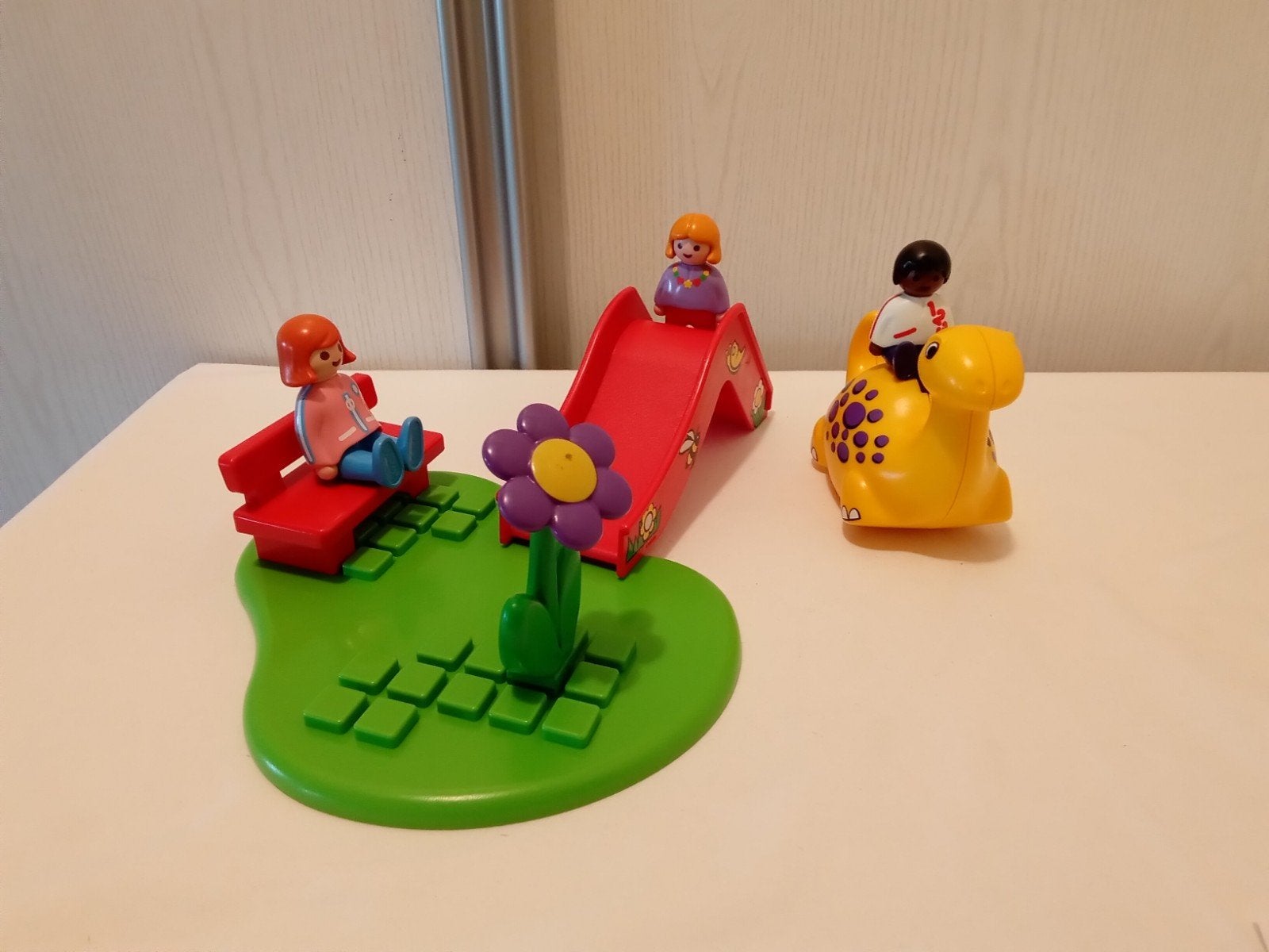 123 playmobil 6748 speeltuin compleet, Ophalen of Verzenden, Zo goed als nieuw, 1.2.3
