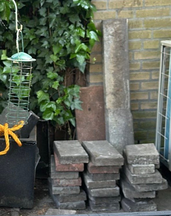 Tegels, Ophalen, Zo goed als nieuw, Beton, Terrastegels