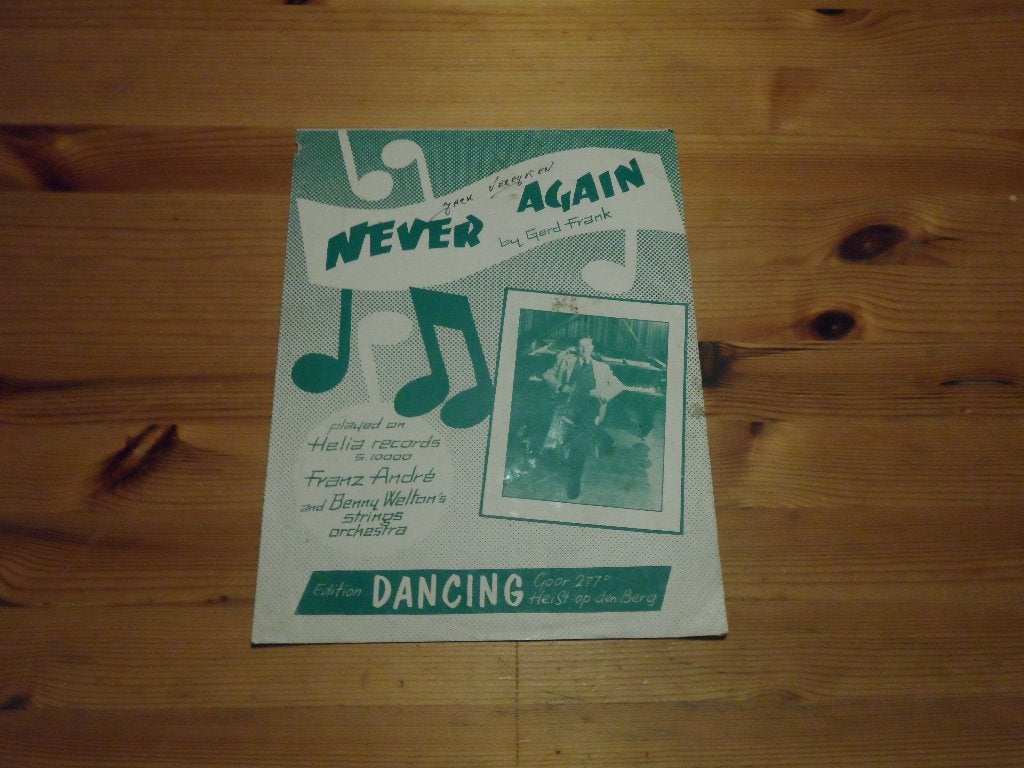 Never again - gerd frank - benny welton / franz andre, Gebruikt, Gitaar, Ophalen of Verzenden, Artiest of Componist