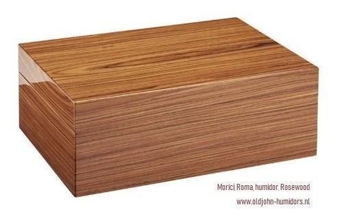MORICI  ROMA ROSEWOOD DIGITALE HUMIDOR top merk humidor  h68, Verzenden, Nieuw, Tabaksdoos of Verpakking