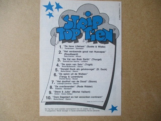 adv11092 strip top 10, Ophalen, Overige figuren, Gebruikt, Overige typen