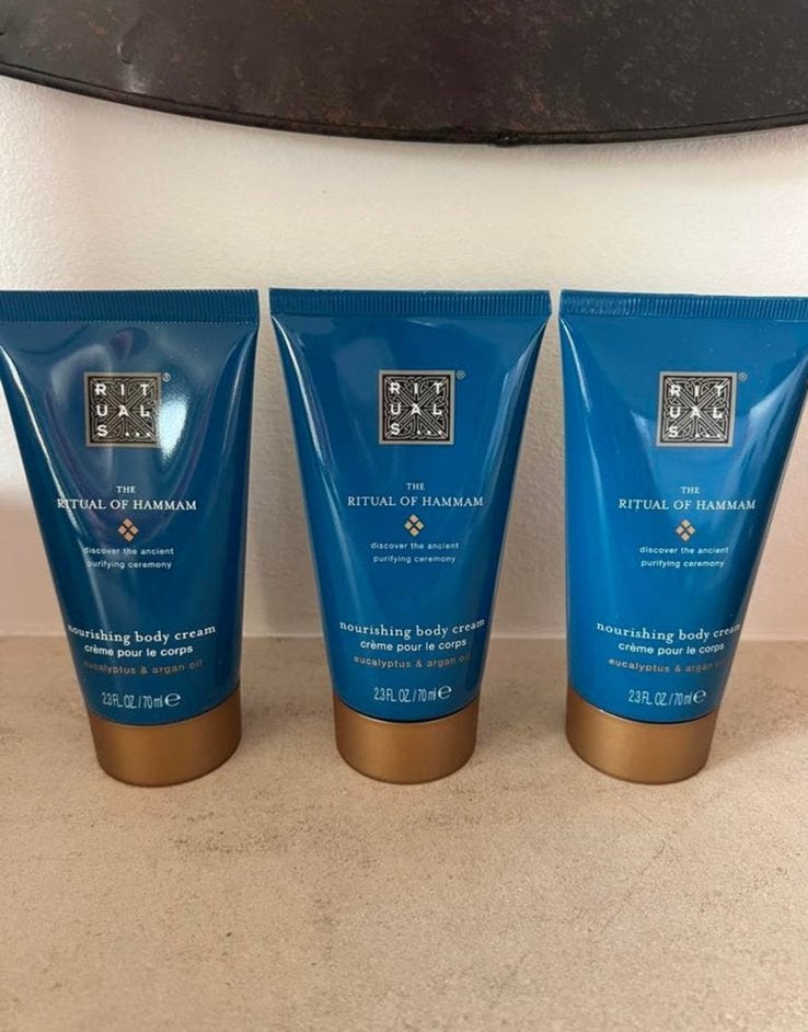Rituals Hammam body cream 70 ml 💙 Nieuw!, Ophalen of Verzenden, Nieuw, Bodylotion, Crème of Olie