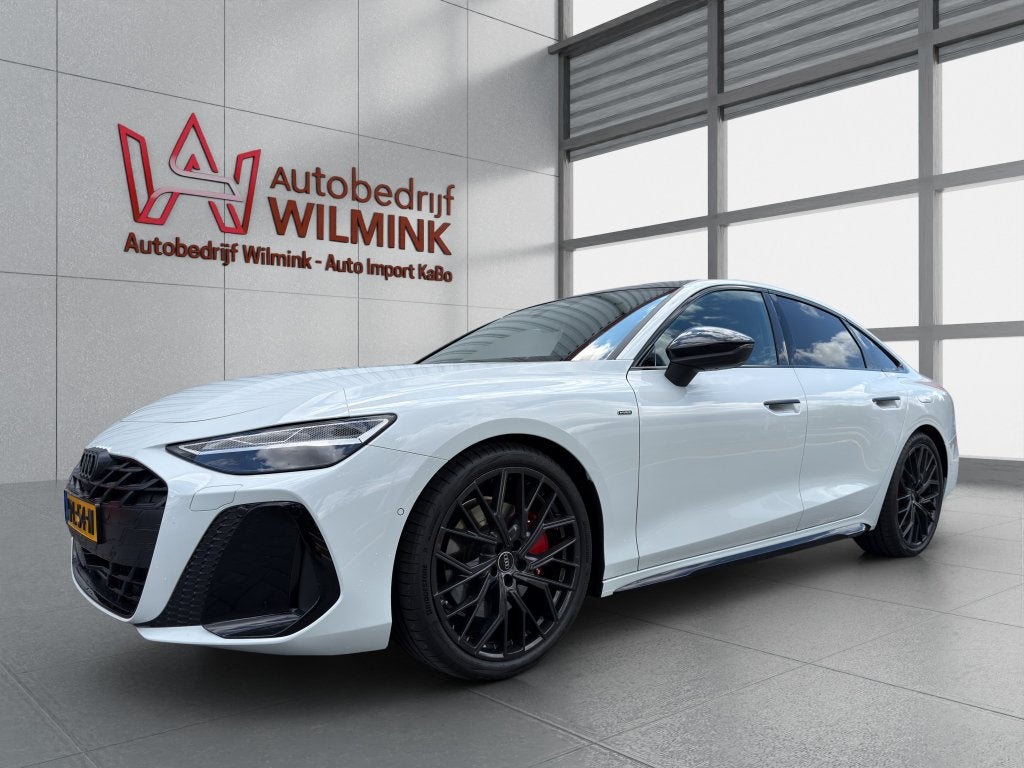 Audi A6 2.0 TFSI 367PK eHybr S-line Soft HUD B&O Pano 360, Auto's, Audi, Dealer onderhouden, Parkeerassistent, 4 cilinders, 1984 cc