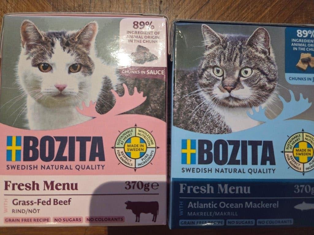 Bozita Natvoer Kat - 2 dozen (runder & makreel), Ophalen of Verzenden, Kat