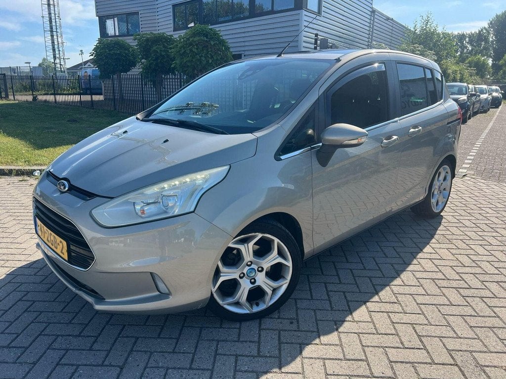Ford B-Max 1.0 EcoBoost Titanium Pano Leer Cruise Navi PDC, Auto's, Ford, Voorwielaandrijving, Euro 5, 101 pk, Gebruikt