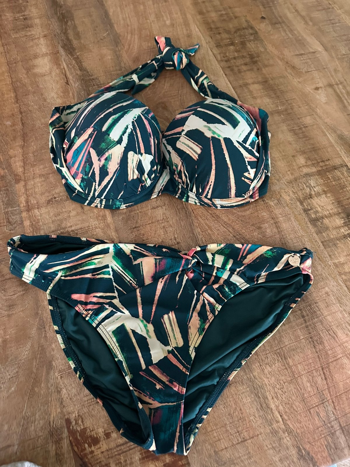 Bikini set ten cate wow 40d, Kleding | Dames, Badmode en Zwemkleding, Ophalen of Verzenden, Zo goed als nieuw, Groen, Bikini