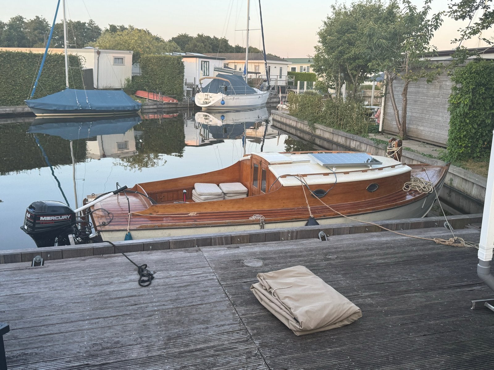 Zeilboot/Motorboot met 9,9 pk 4 takt mercury motor, Overige merken, Gebruikt, Kajuitboot, Buitenboordmotor