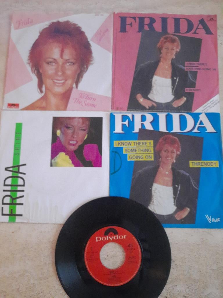 5x vinyl singels van Frida (ABBA), Ophalen of Verzenden, Zo goed als nieuw, Overige formaten