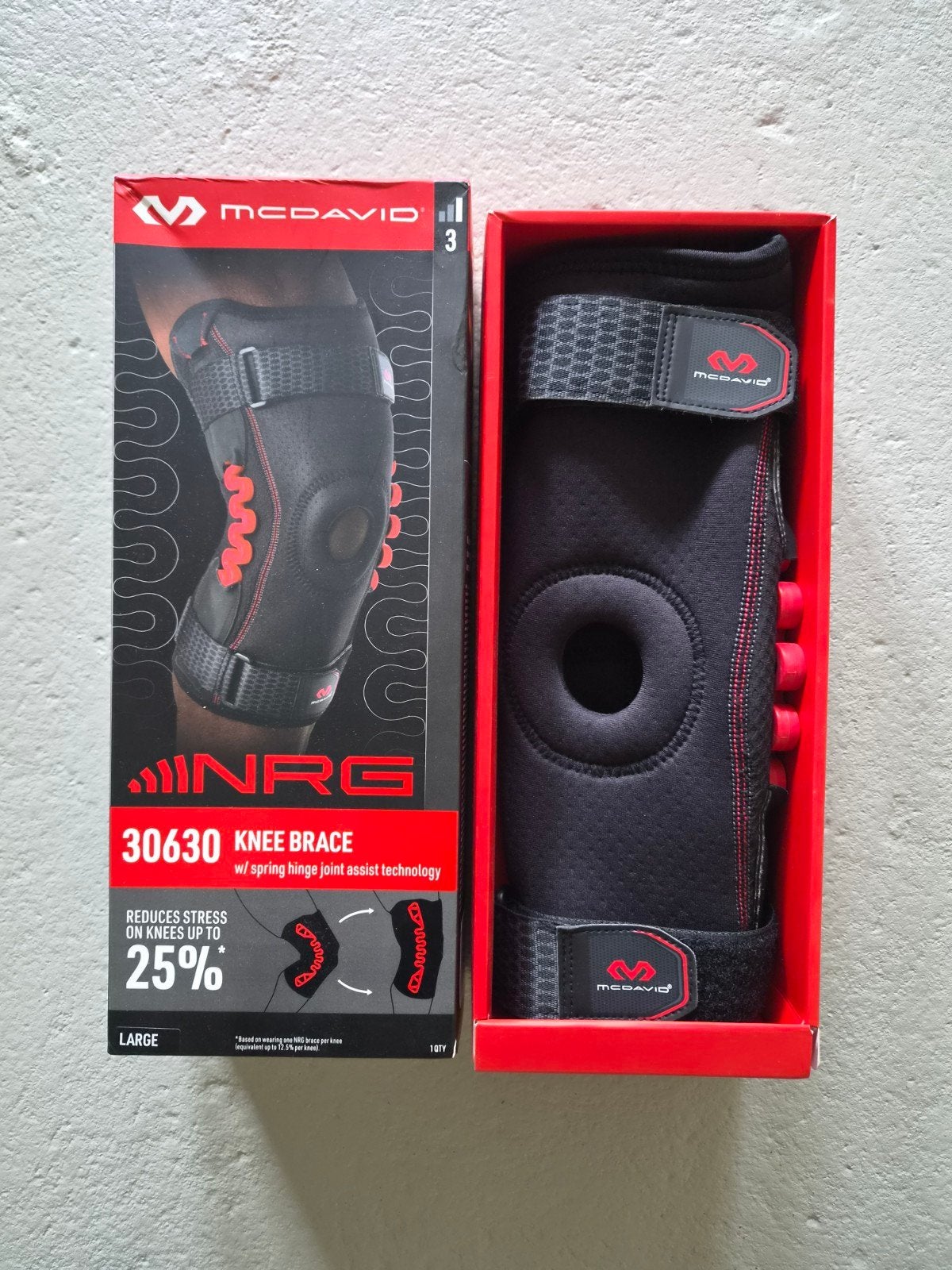 McDavid NRG kniebrace Large, Ophalen of Verzenden, Zo goed als nieuw