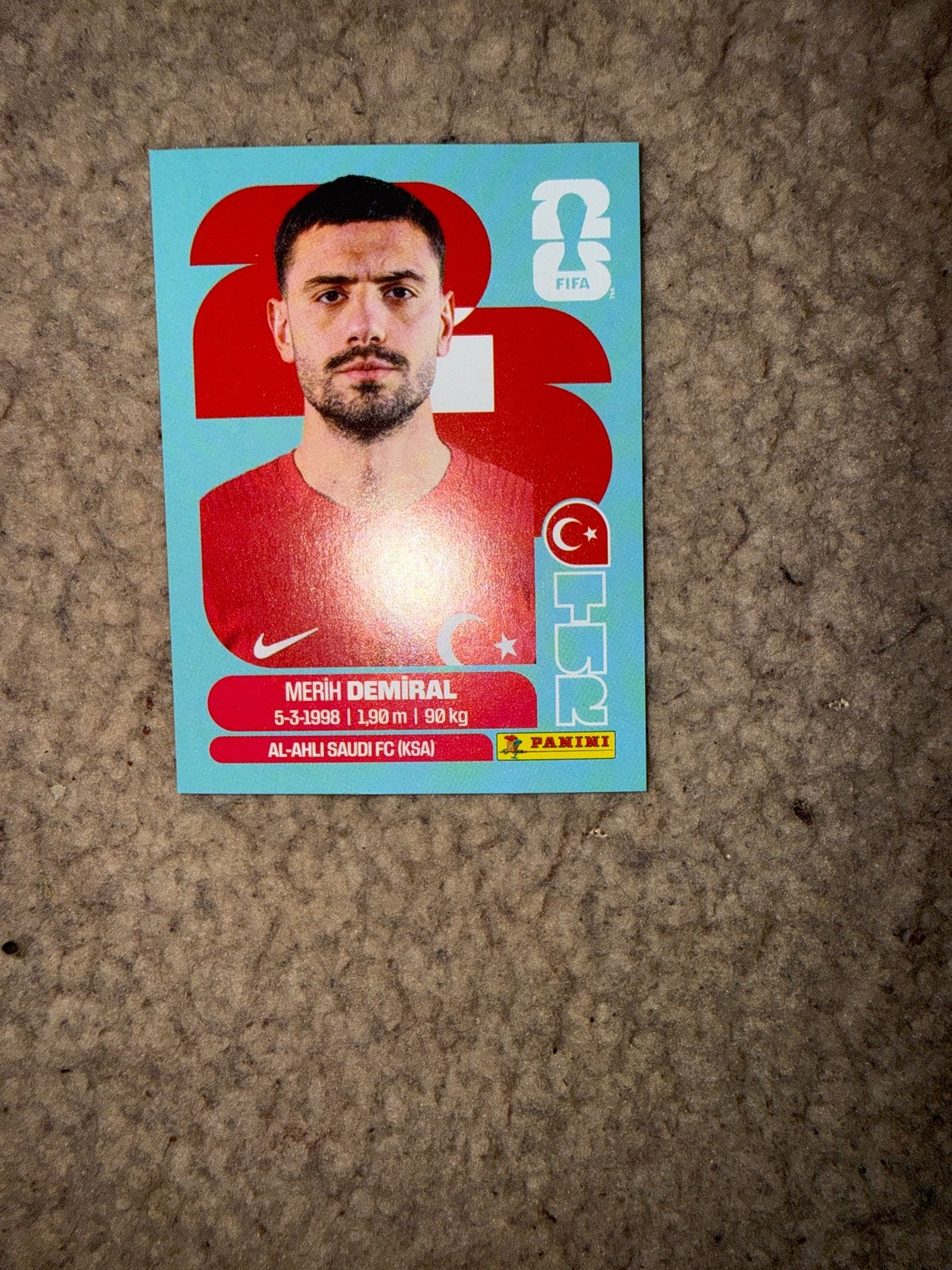 Panini FIFA 23 Merih Demiral Spelerskaart, Ophalen of Verzenden, Zo goed als nieuw, Buitenlandse clubs, Spelerskaart
