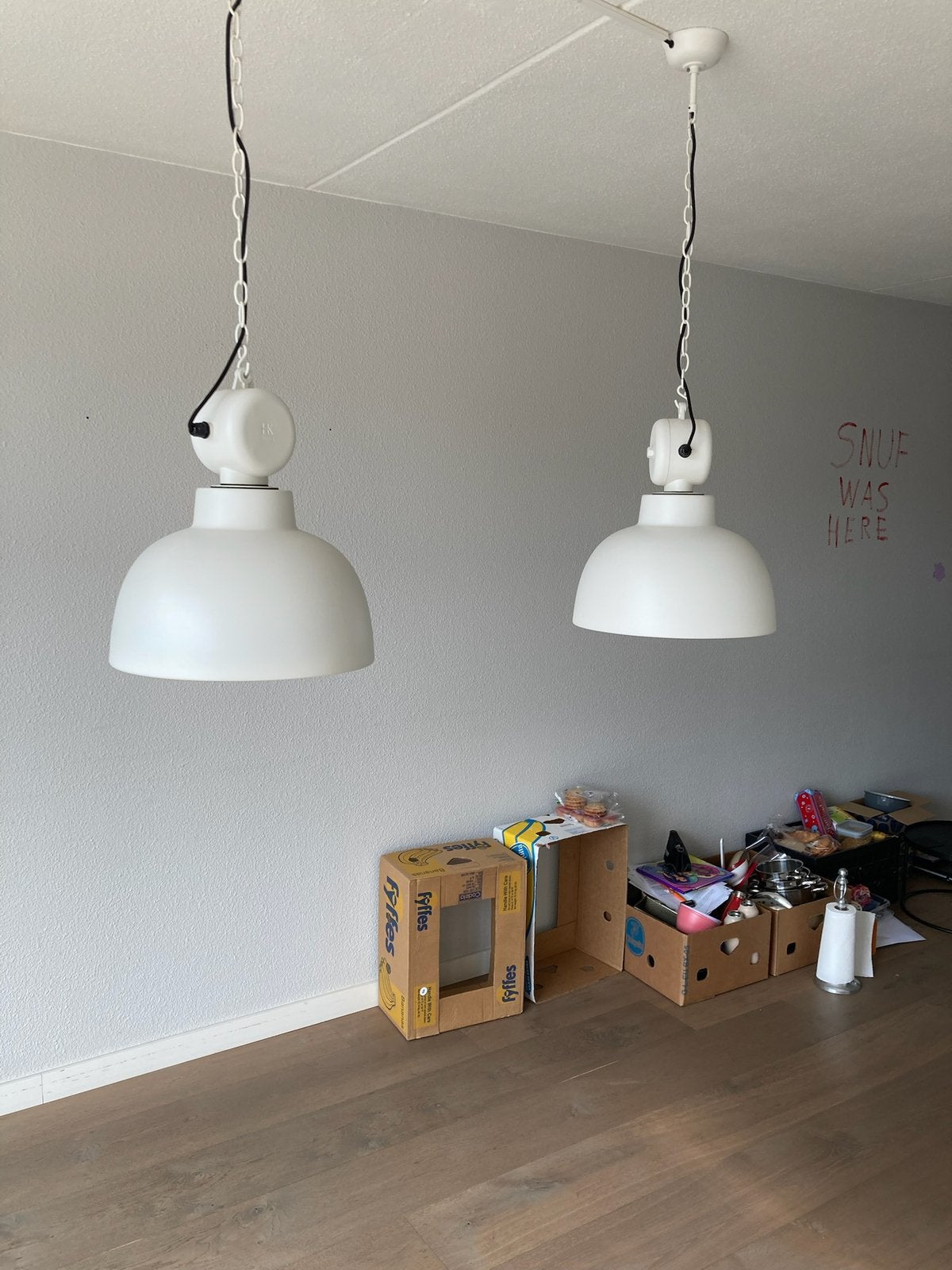 Set van 2 Mooie hanglampen van HKLiving, Huis en Inrichting, Lampen | Hanglampen, Ophalen, Zo goed als nieuw