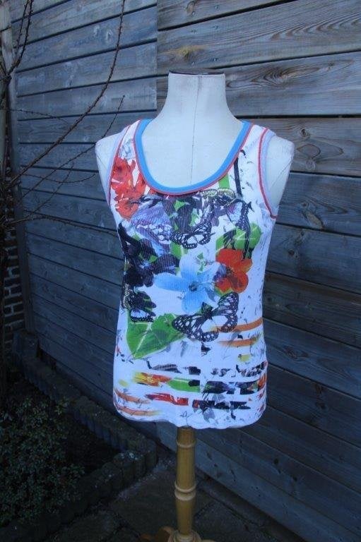 Top wit/ kleur Frank Walder mt 42 Vaste prijs, Wit, Maat 42/44 (L), Ophalen of Verzenden, Zo goed als nieuw