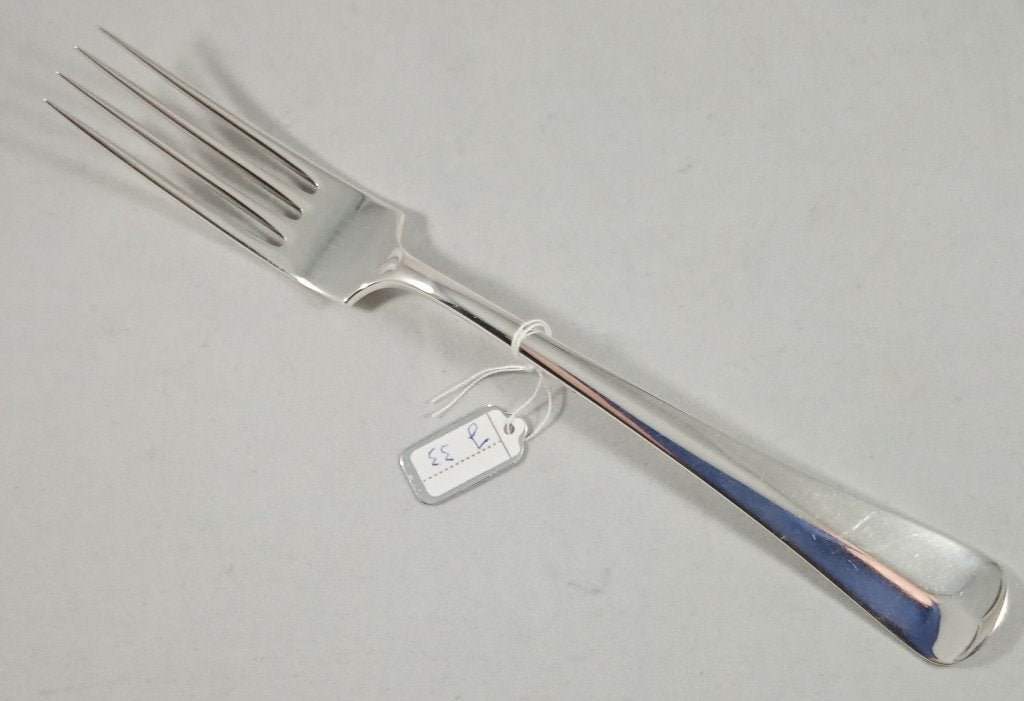 Zilveren Tafelvork Dinervork Haags Lofje 835 zilver, Ophalen of Verzenden, Zilver