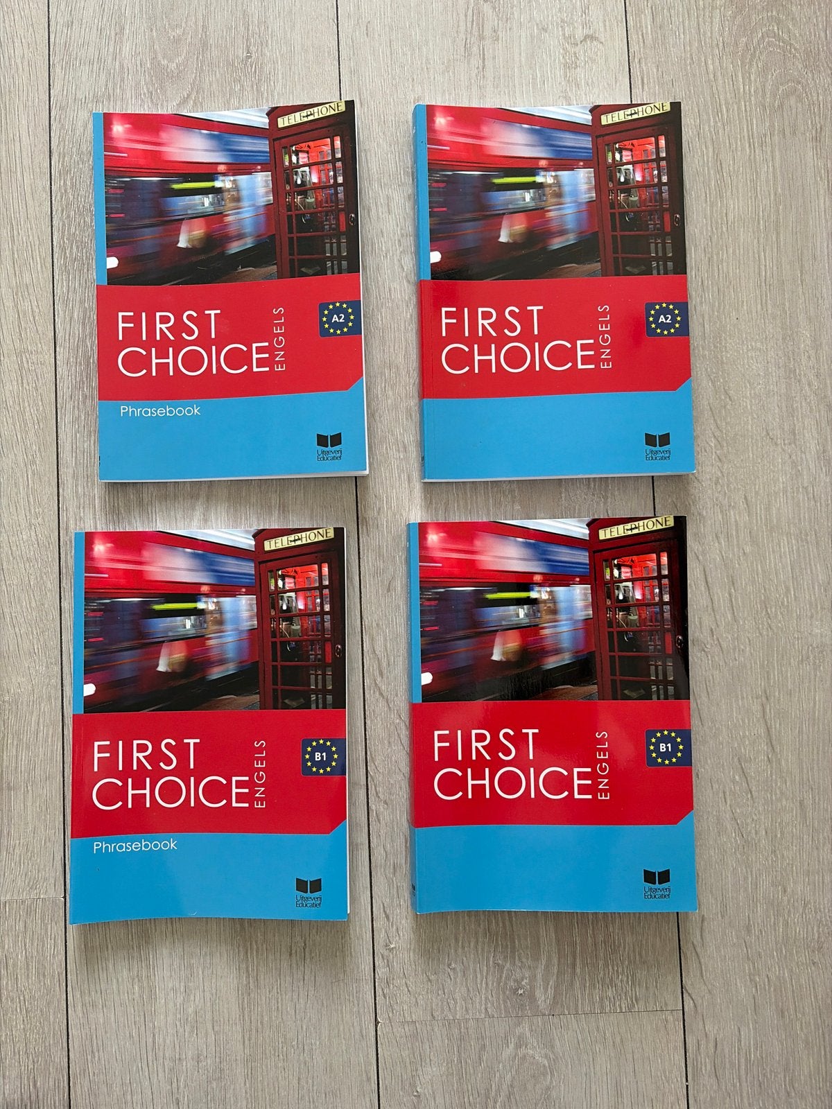 First Choice Engels A2 & B1 Phrasebook - Set van 4, Ophalen of Verzenden, Zo goed als nieuw, Non-fictie