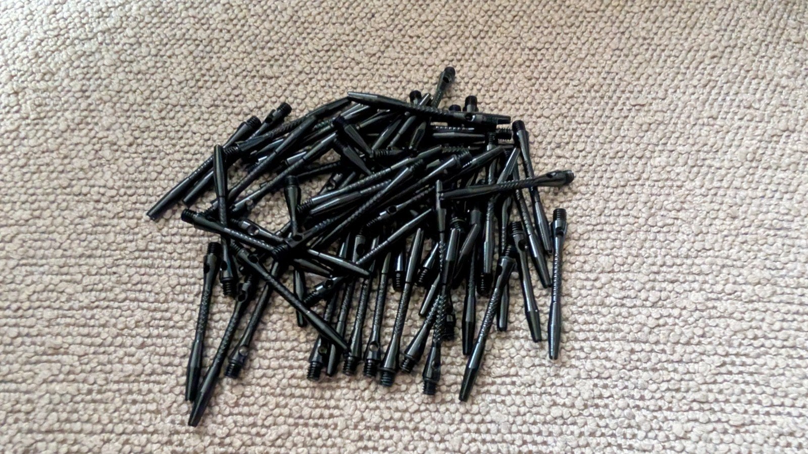 Zalati Dartschachten - Zwart, 45mm, 100 stuks, Ophalen of Verzenden