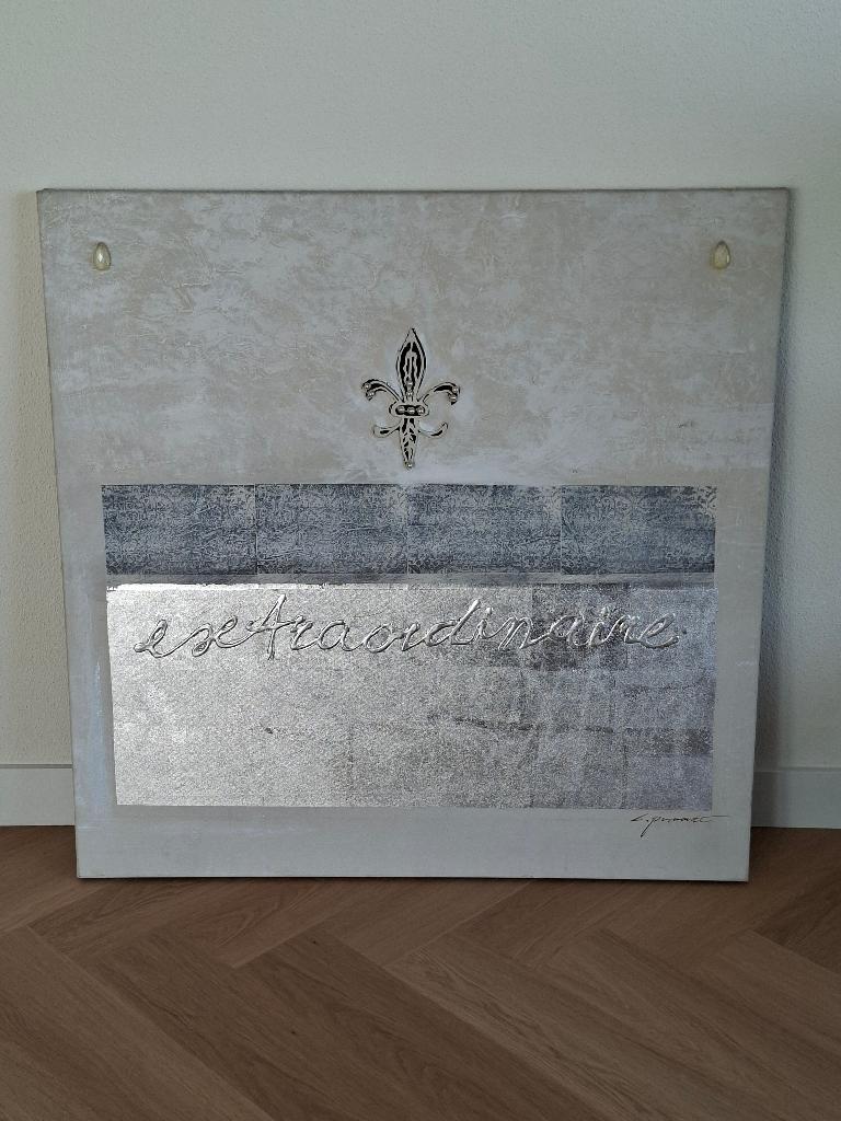 Canvas schilderij "Extraordinaire", Huis en Inrichting, Woonaccessoires | Schilderijen, Tekeningen en Foto's, Ophalen, Zo goed als nieuw