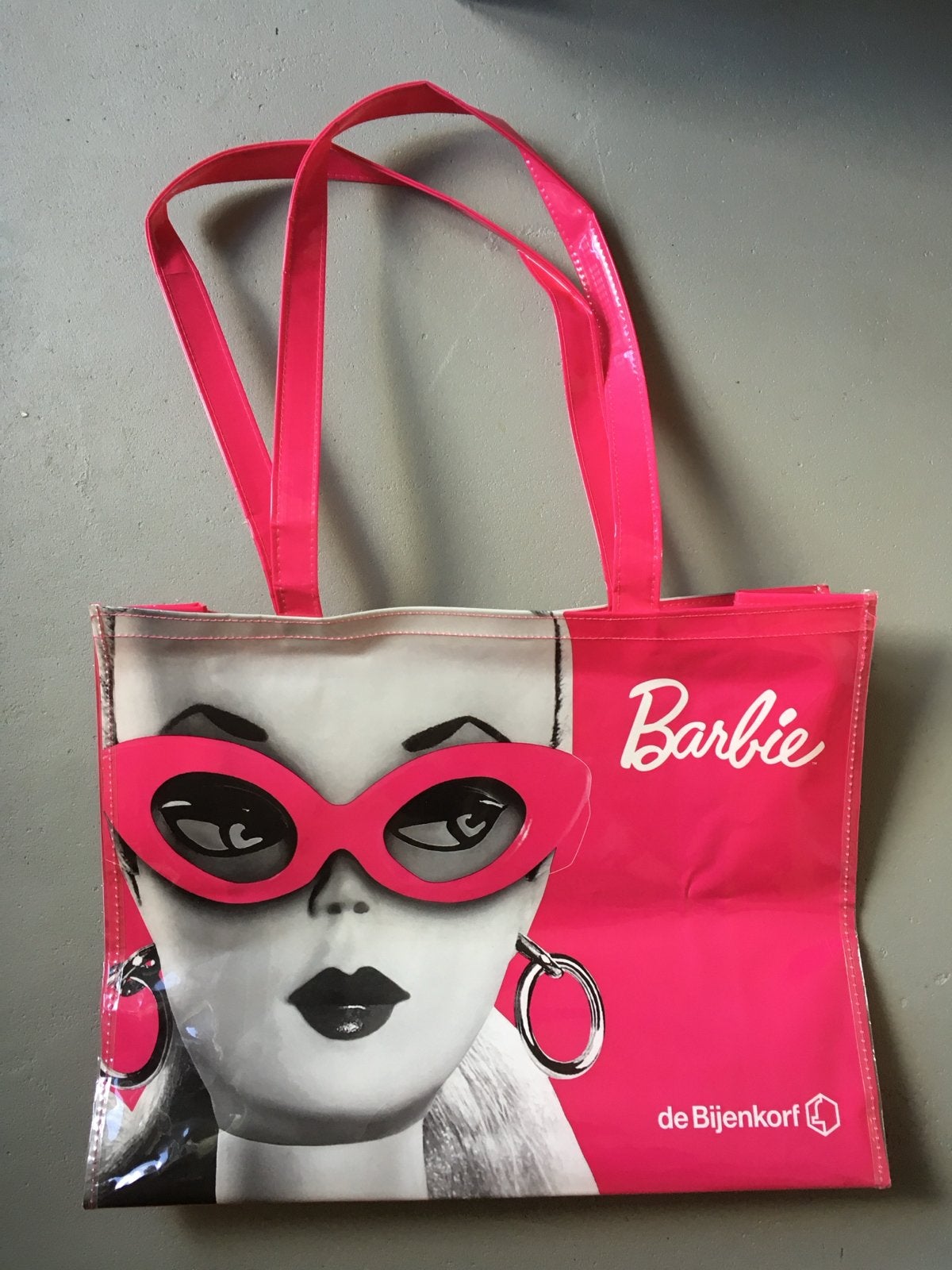 Barbie de Bijenkorf Shopper - Roze, Verzenden, Zo goed als nieuw, Roze, Shopper