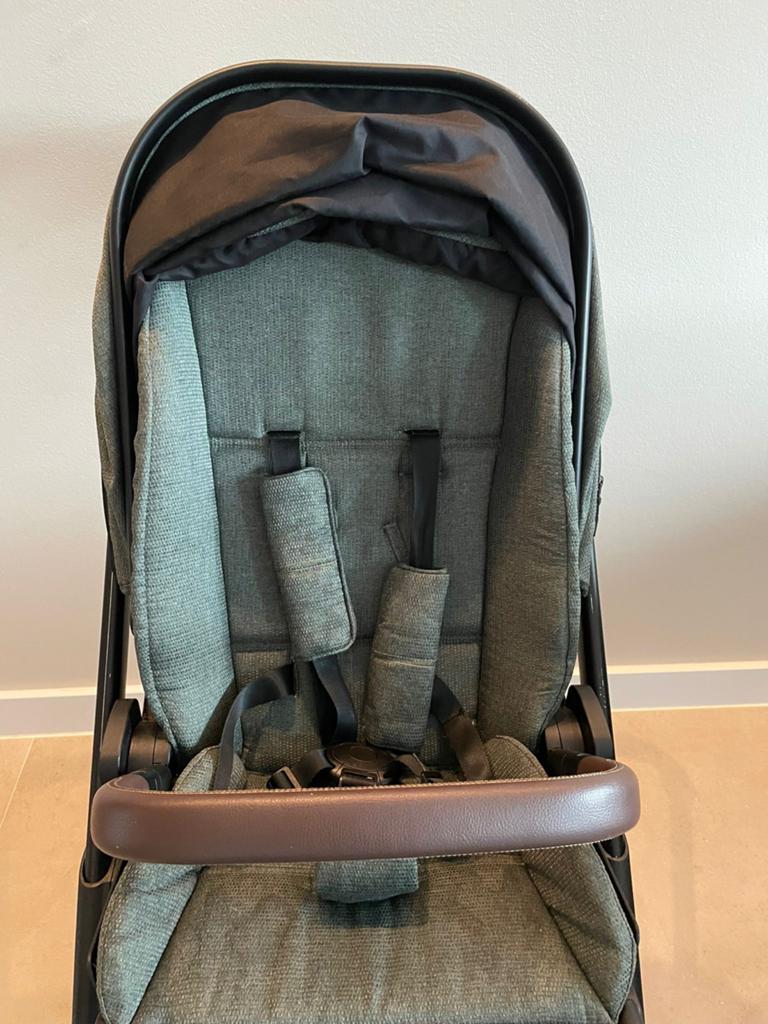 Qute kinderwagen met reiswieg en zitje, Zo goed als nieuw, Combiwagen, Met reiswieg, Ophalen