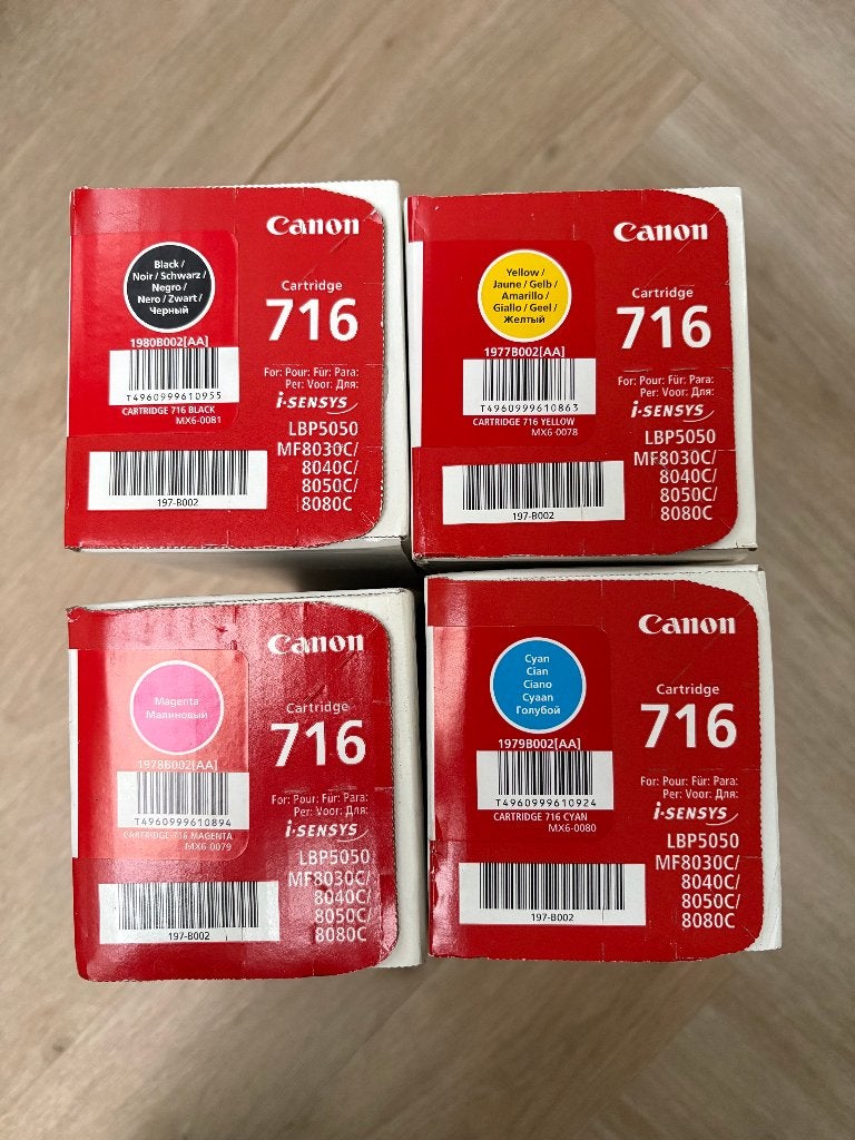 Nog 1 toner Canon cartridge 716 zwart in geheel dichte doos, Ophalen of Verzenden, Nieuw, Toner, Canon.