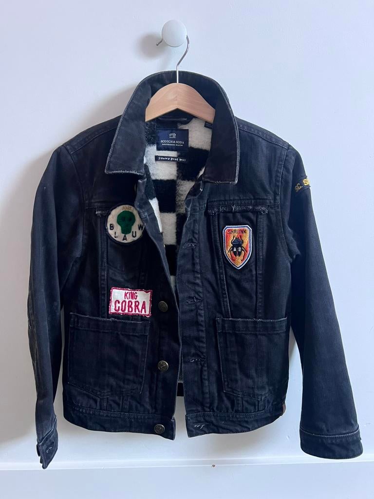 Scotch soda jongens spijkerjas zwart, Ophalen of Verzenden, Zo goed als nieuw, Jongen, Jas