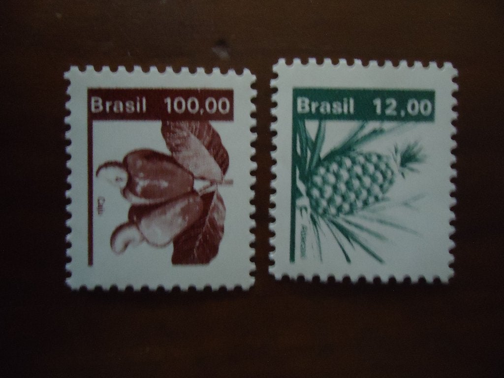 Flora Fruit Brazilië 1981, mi. 1843-44 postfris, Ophalen of Verzenden, Postfris, Dier of Natuur