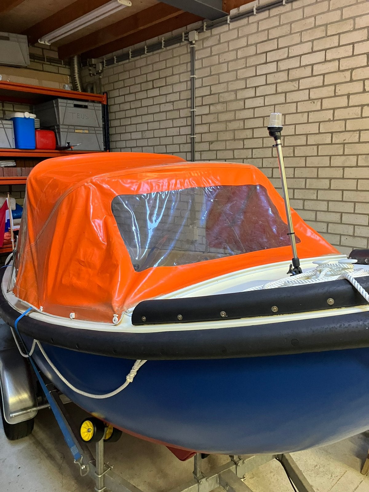 Uniek! | Mulder & Rijke MOB-sloep | Tohatsu 5 pk | Vaarklaar, Gebruikt, 5 pk, Reddingssloep, Antifouling