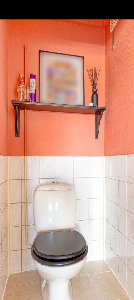 IKEA ELBY HENSVIK zwarte plank met 2 plankdragers, Huis en Inrichting, Ophalen of Verzenden, Gebruikt