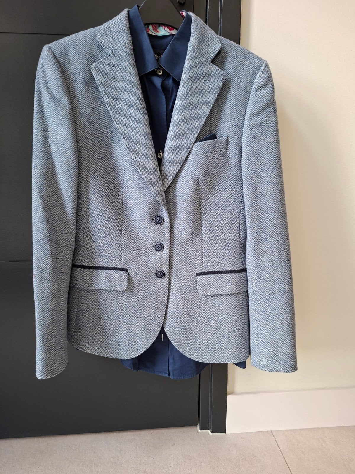 Cavallaro Napoli blazer & blouse set - Maat 40, Maat 38/40 (M), Blauw, Cavallaro Napoli, Ophalen of Verzenden