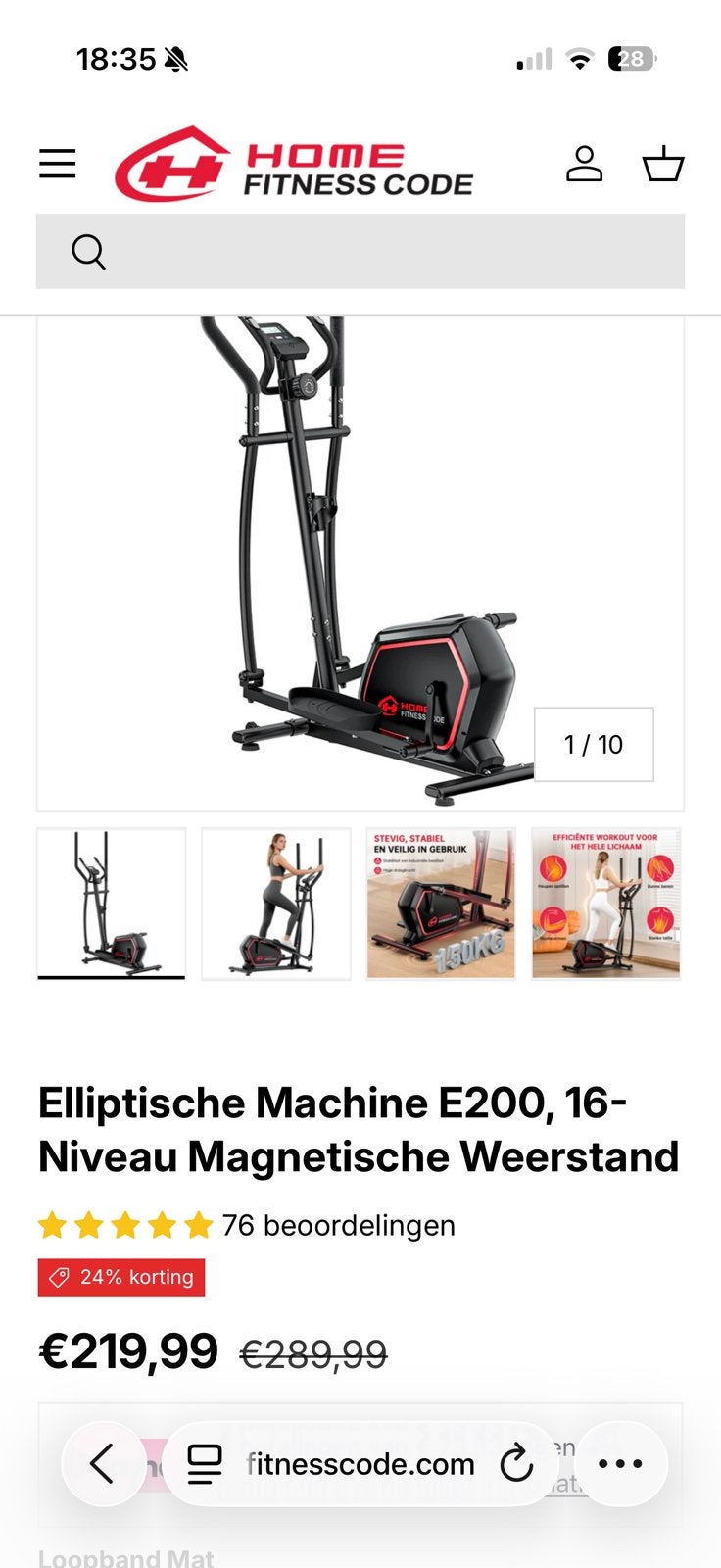 Crosstrainer nieuw, Ophalen, Nieuw, Crosstrainer