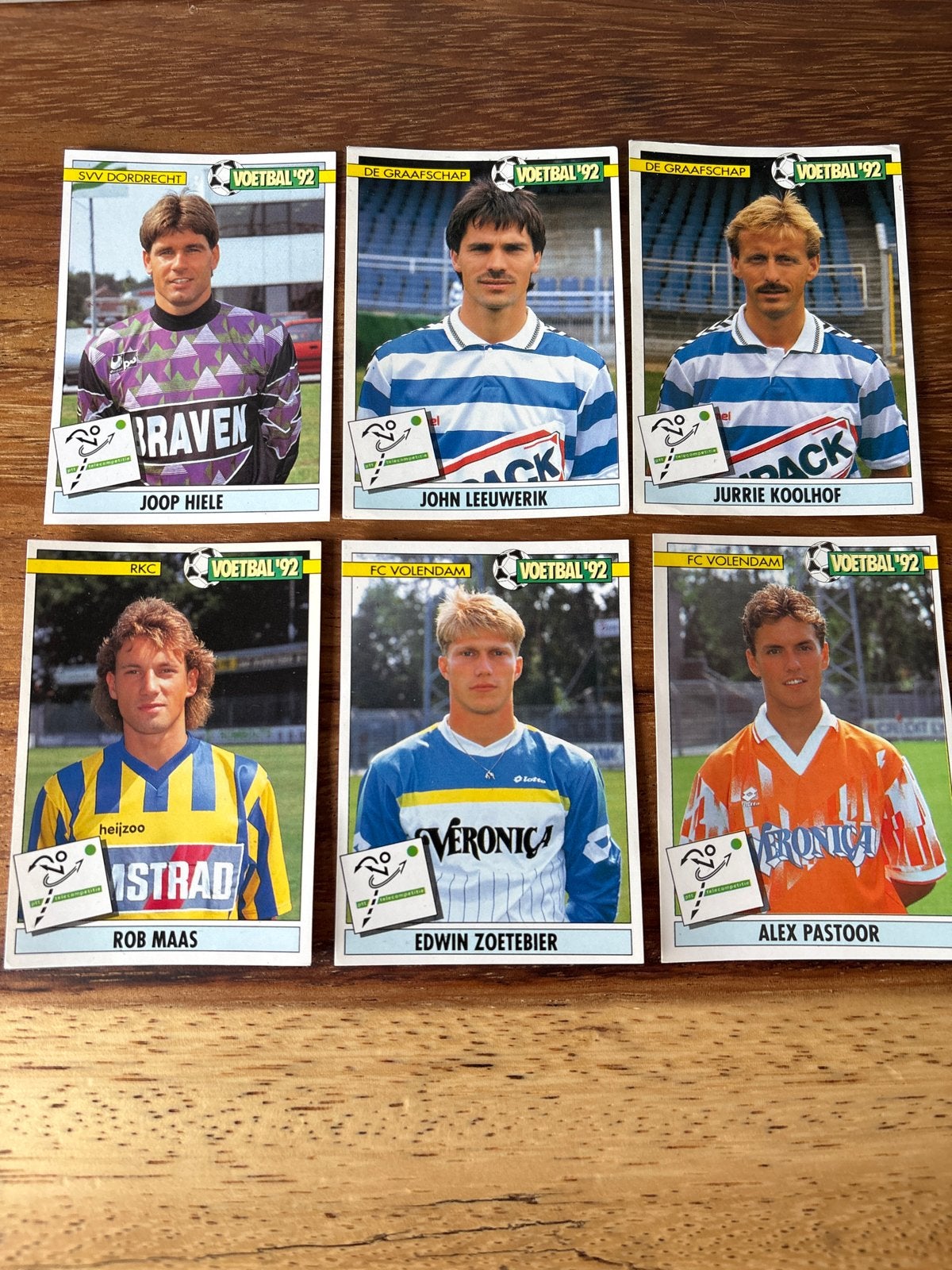 Voetbal Panini 1992 Plaatjes - 6 Stuks, Ophalen of Verzenden, Zo goed als nieuw, Stickers en Plaatjes