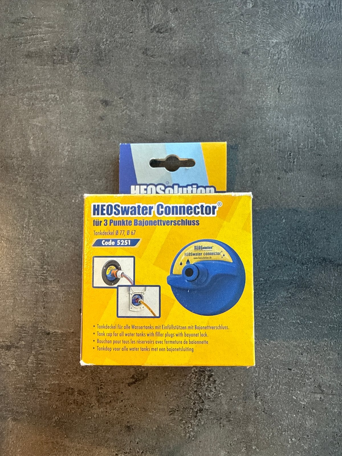 HEOSwater Connector voor watertankvulling, Caravans en Kamperen, Ophalen, Nieuw