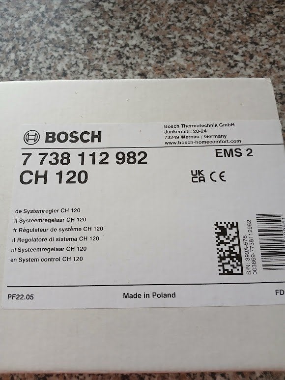 Bosch CH120 modulerende klokthermostaat, Ophalen, Slimme thermostaat, Zo goed als nieuw