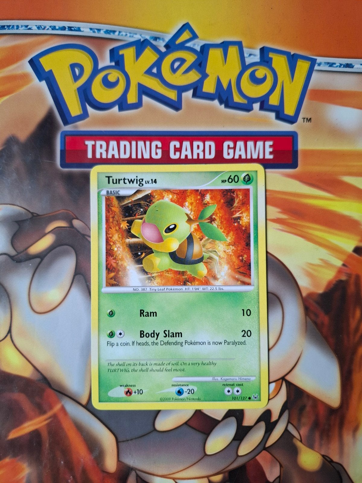 Turtwig 101/127 platinum base set pokemon kaart, Ophalen of Verzenden, Gebruikt, Losse kaart