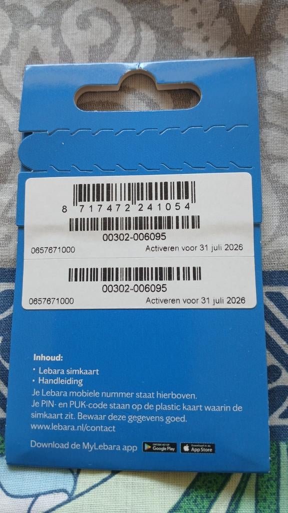 0657671000 - Lebara Simkaart - Nieuw en Ongebruikt, Verzenden, Nieuw, Overige providers, Simkaart