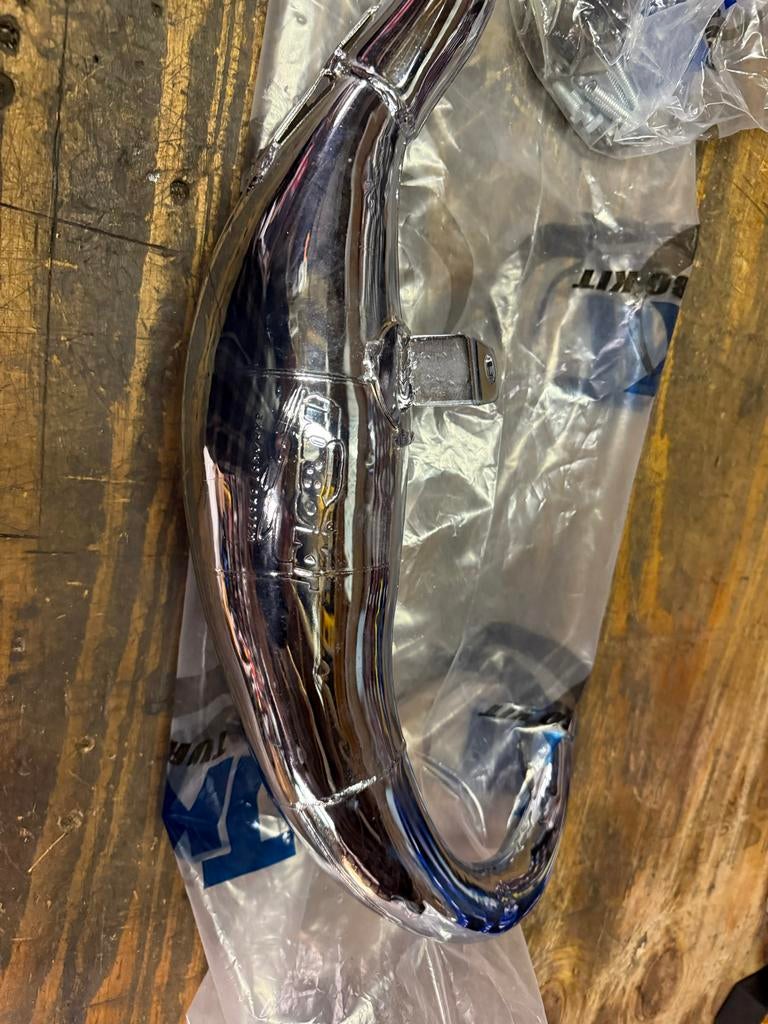 Nieuwe Turbokit GP Chrome Uitlaat 80cc voor Derbi, Derbi, Derbi, Nieuw, Uitlaat