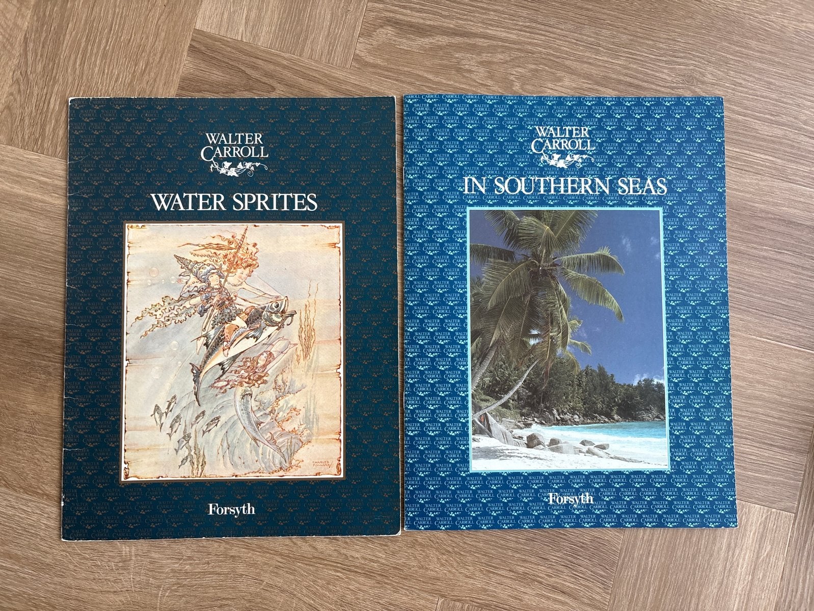 Walter Carroll: Water Sprites & In Southern Seas (2 boeken), Ophalen of Verzenden, Zo goed als nieuw