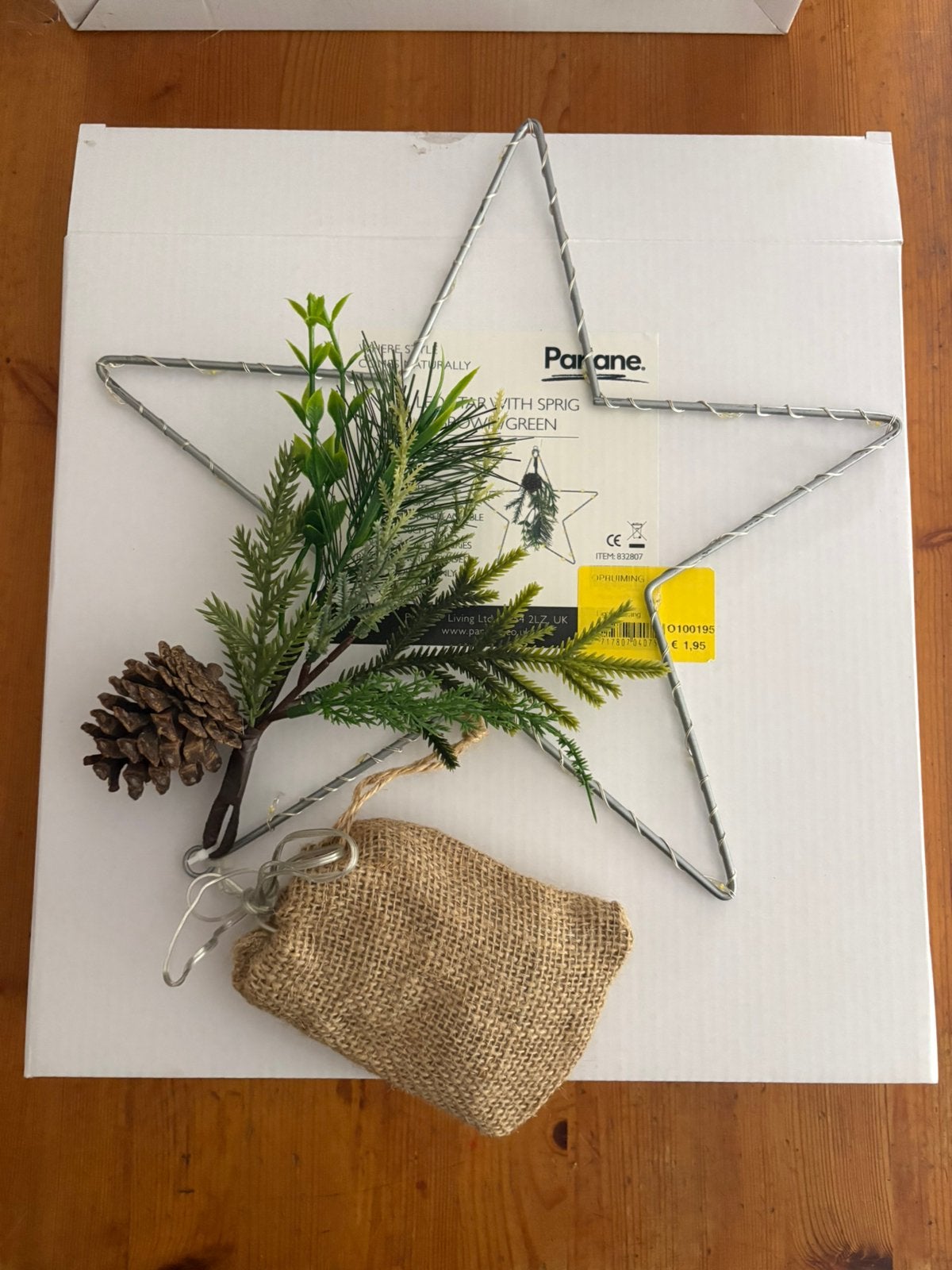 5 x Kerst ster 30cm met verlichting nieuw hobby workshop, Diversen, Kerst, Ophalen of Verzenden, Nieuw