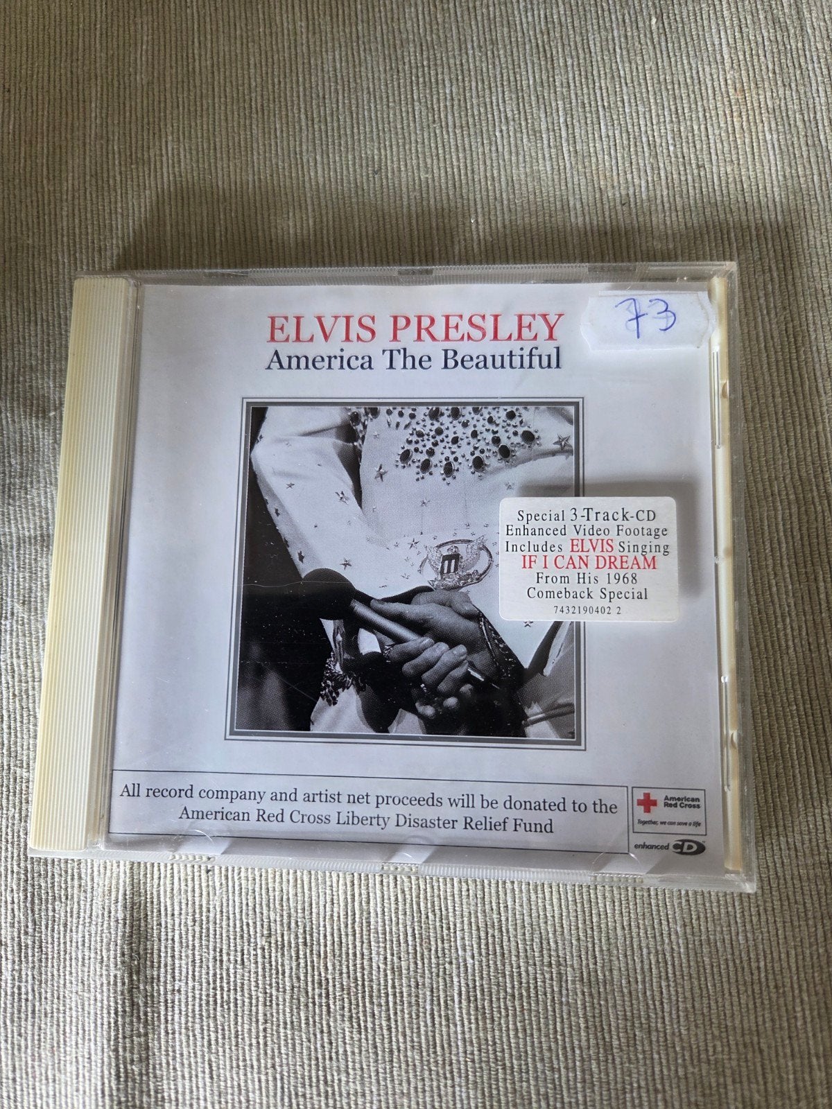 Elvis Presley - America The Beautiful (Special 3-Track-CD), Bonusmateriaal, Gebruikt, Pop, Ophalen of Verzenden