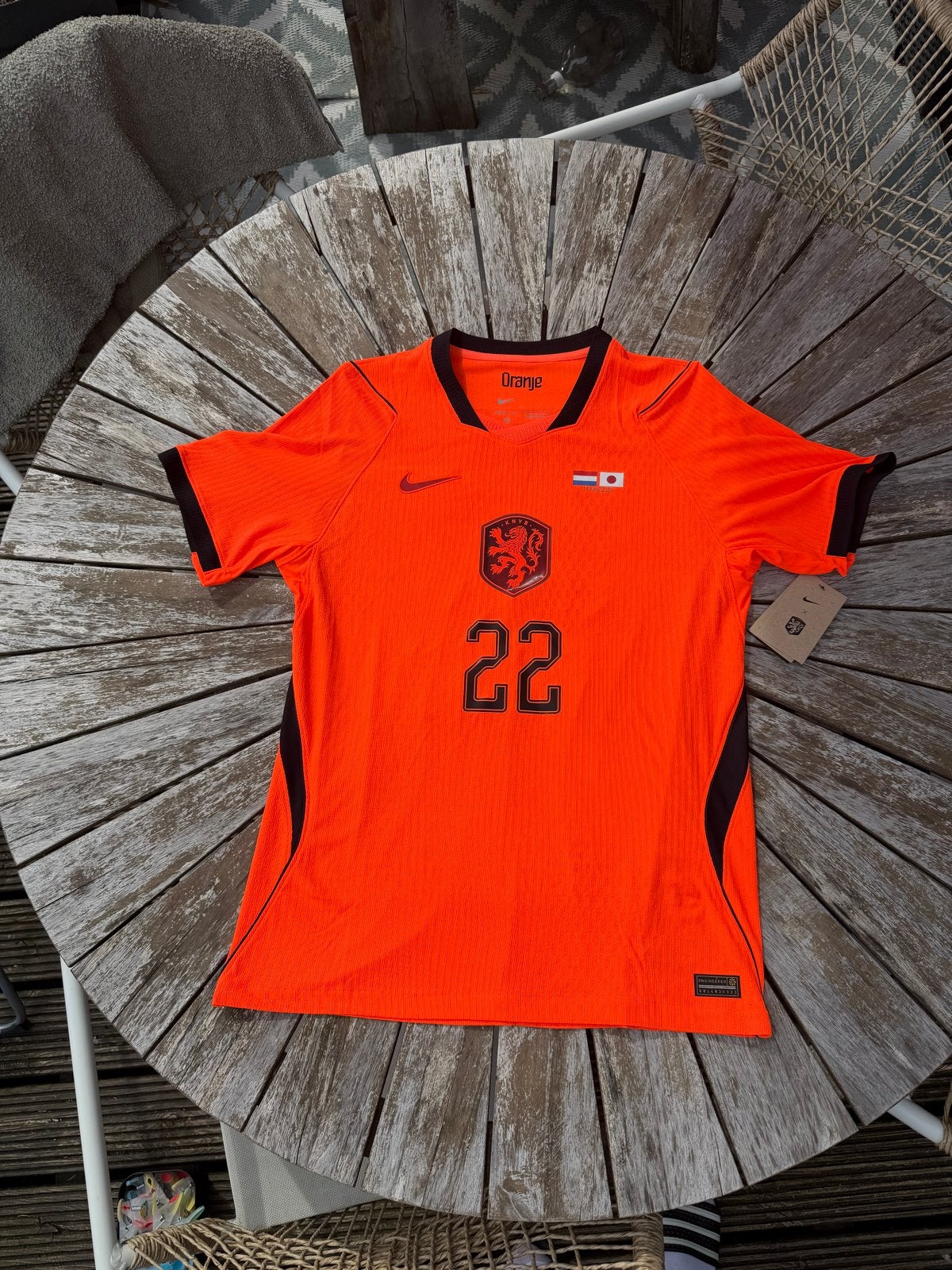 Oranje Nike Thuisshirt Dumfries #22 - Nieuw met kaartjes, Maat M, Ophalen, Nieuw, Shirt