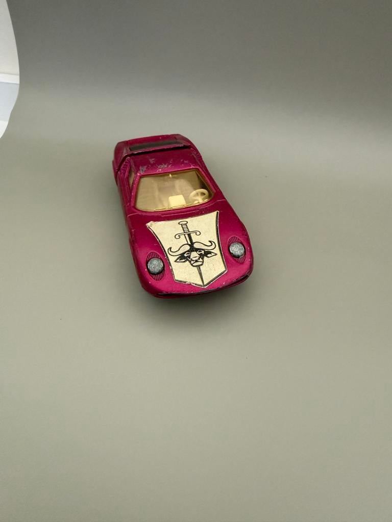 Vintage Matchbox Speed Kings K-24 Lamborghini Miura Roze, Ophalen of Verzenden, Gebruikt, Auto