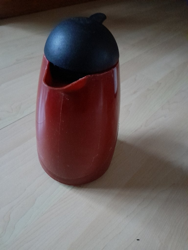 THERMOSKAN 1 LITER MET FILTERHOUDER, Ophalen of Verzenden, Gebruikt