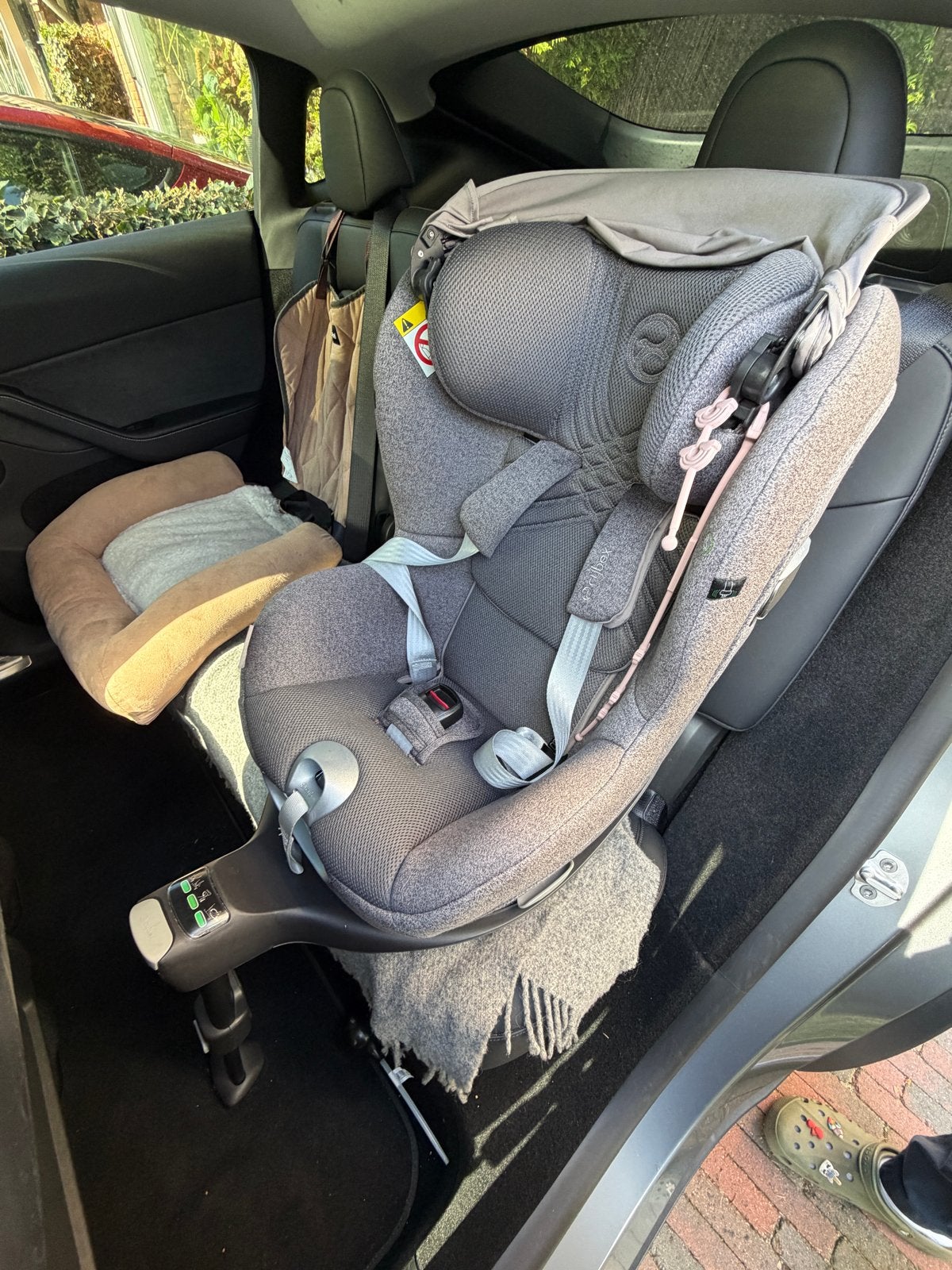 Cybex Sirona T I-Size Plus Mirage Grey met T Base, Kinderen en Baby's, 0 t/m 18 kg, Verstelbare rugleuning, Zo goed als nieuw
