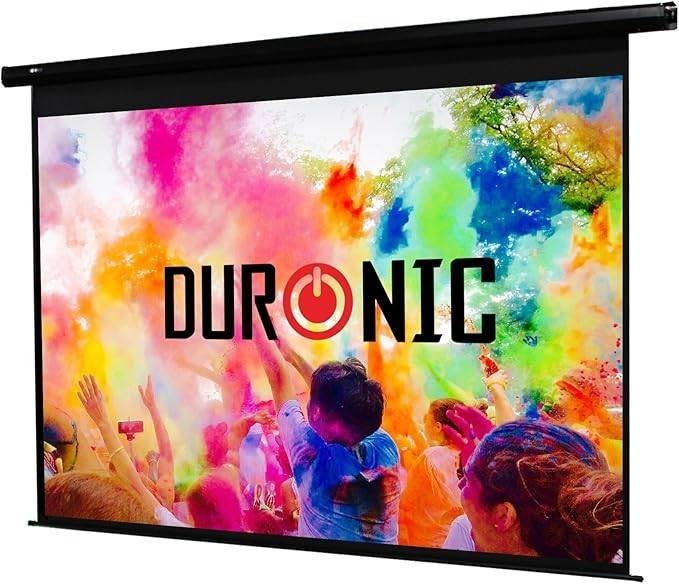 Projectiescherm Duronic 142 x 107 cm, Ophalen of Verzenden, Elektrisch, Zo goed als nieuw