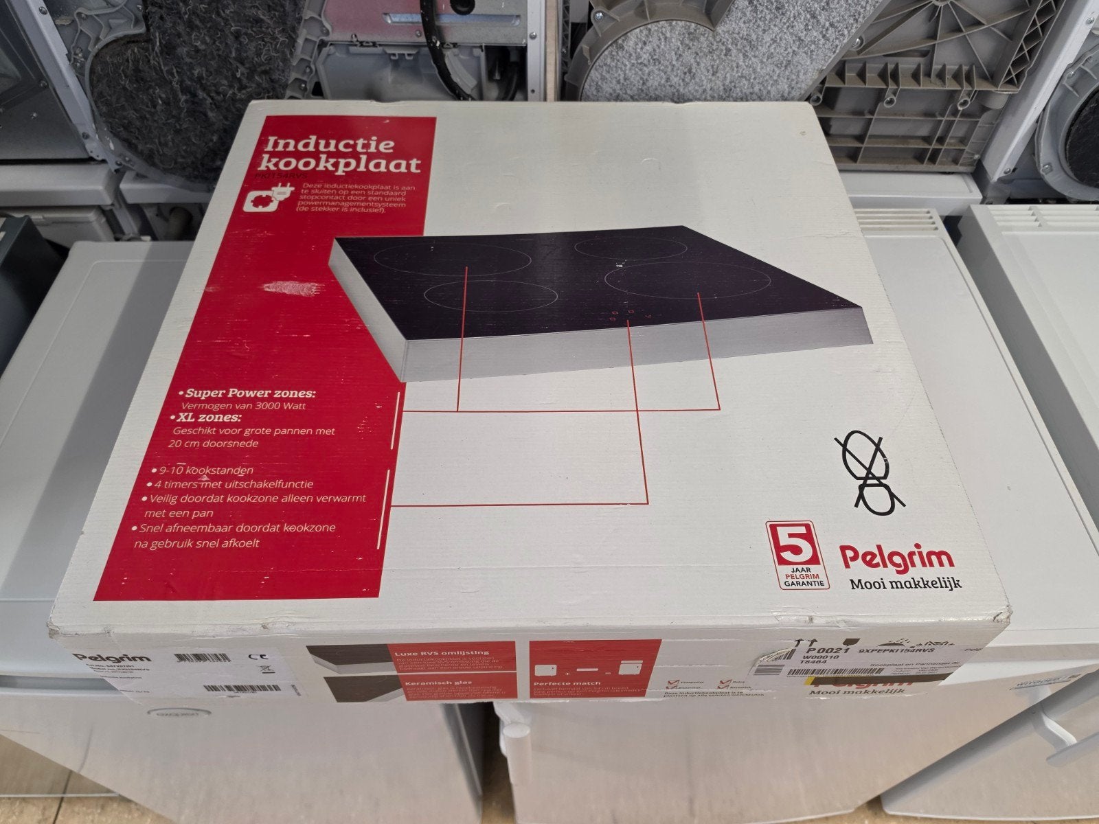 Pelgrim PKI154RVS vrijstaande inductiekookplaat | Garantie ✅, Jirnsum, Zo goed als nieuw, Inductie, Pelgrim