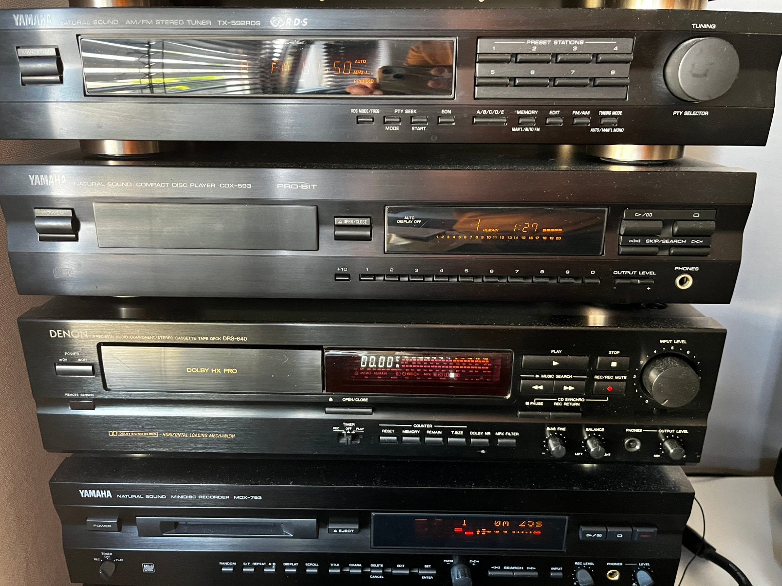 Yamaha CDX- 593 CD-speler, Audio, Tv en Foto, Cd-spelers, Ophalen, Gebruikt, Met radio