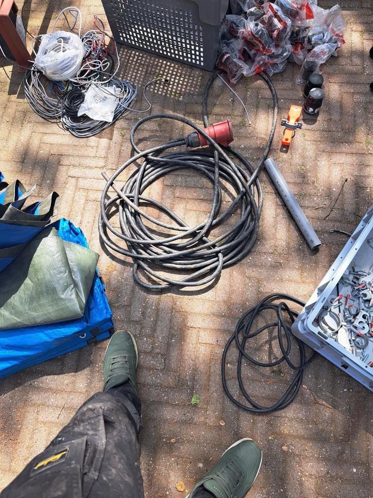 Krachtstroom kabel 5 aderig 32a, Ophalen of Verzenden