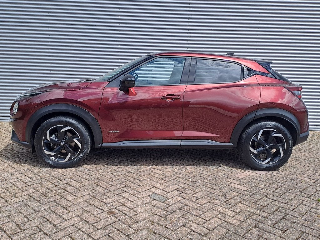 Nissan Juke 1.6 Hybrid N-Connecta | Automaat | Camera | Crui, Auto's, Nissan, 12 maanden, 1300 kg, Gebruikt, Leder en Stof
