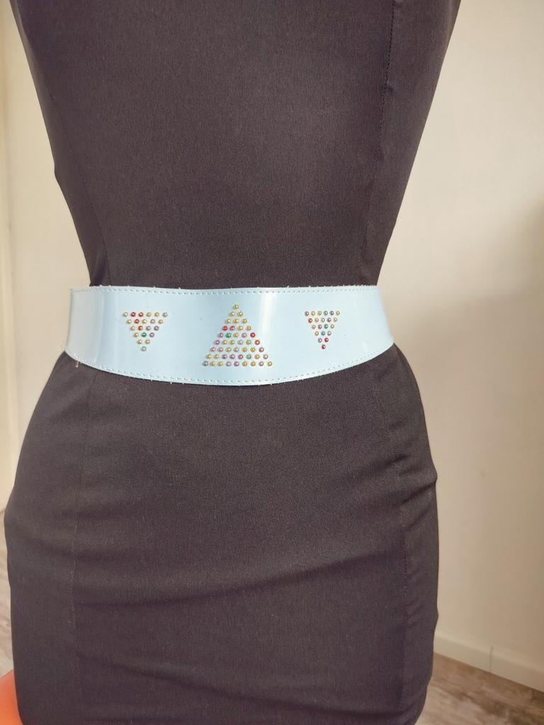 Vintage riem met studs, Ophalen of Verzenden, Zo goed als nieuw