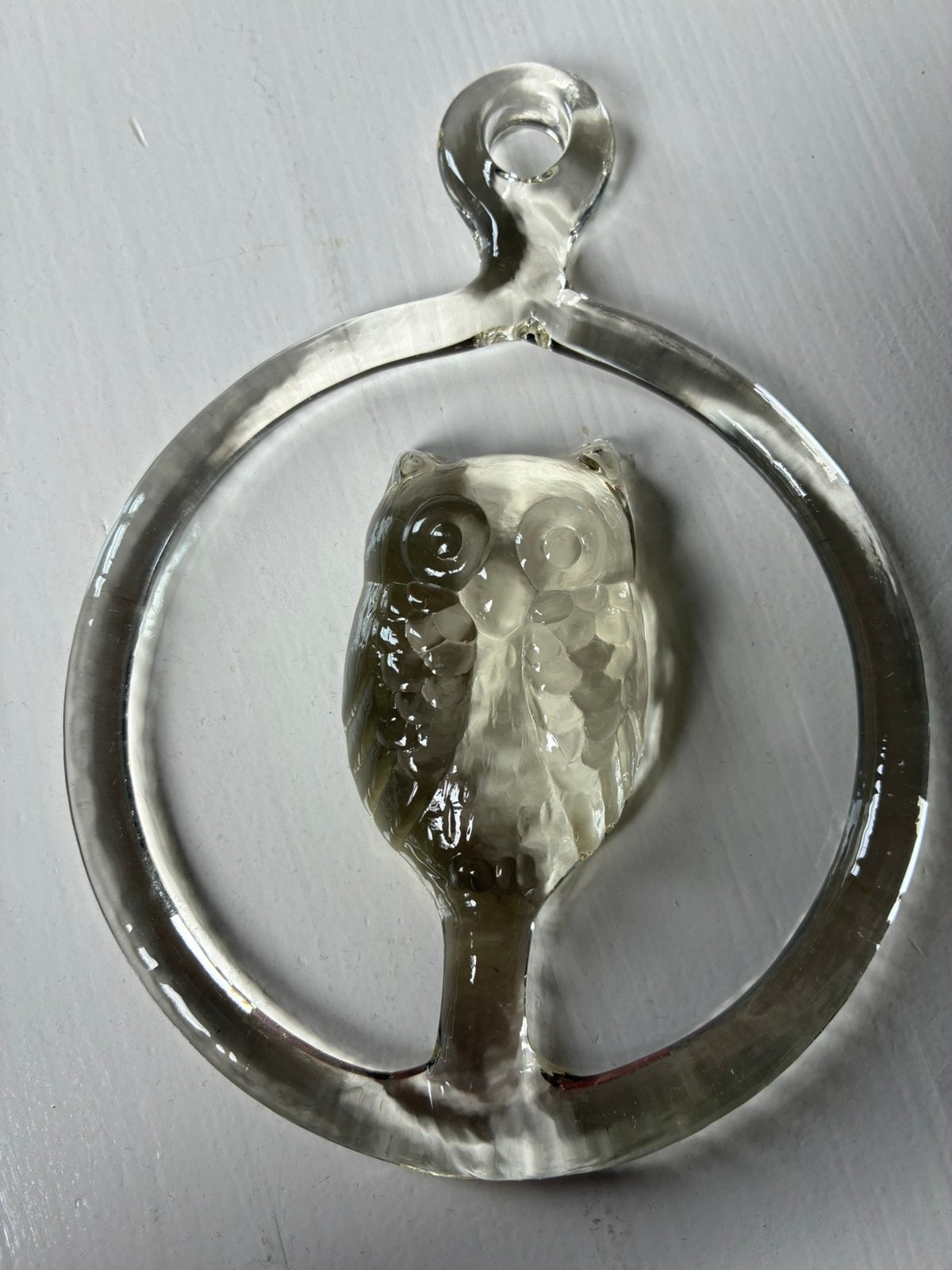 Raamhanger Uil Kosta Boda Bertil Vallien kristal vintage, Ophalen of Verzenden
